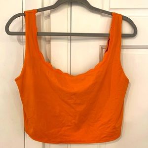 Scalloped Swim Top